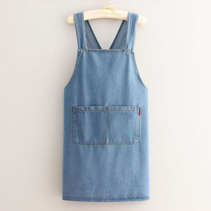 üî•Cloud-Fit Denim Apron | Ergonomic Cross-Back Design