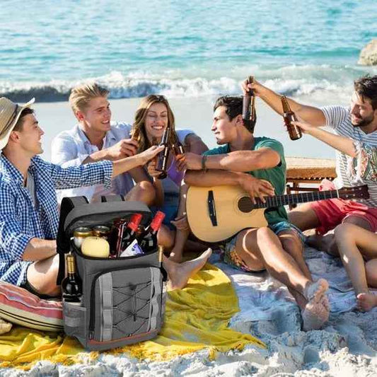 36-Can Insulated Cooler Backpack — 25L, Leak-Proof