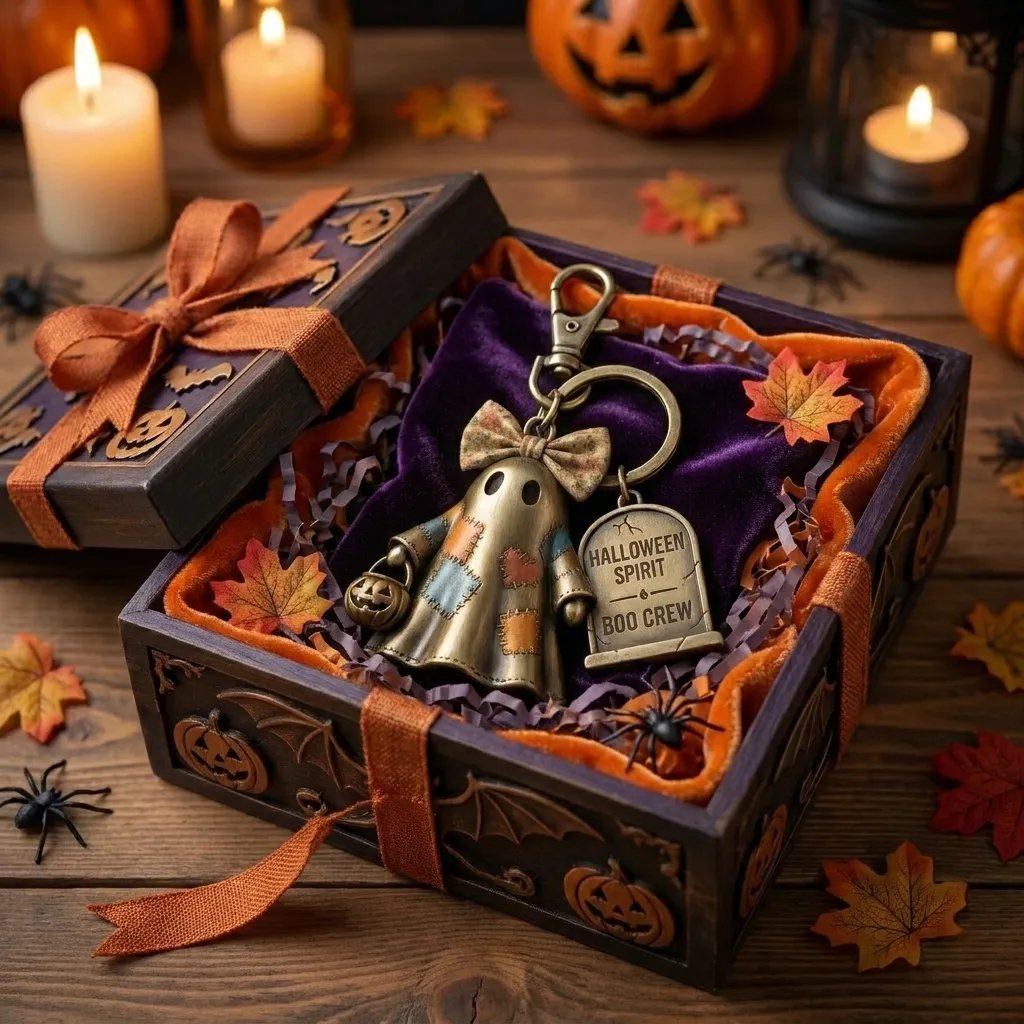 üî•Halloween Spirit Boo Crew Ghost Keychain