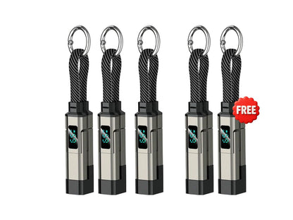 üî•Limited Time SALE 40% OFFüî•4-in-1 Digital Display Keychain Charging Cable