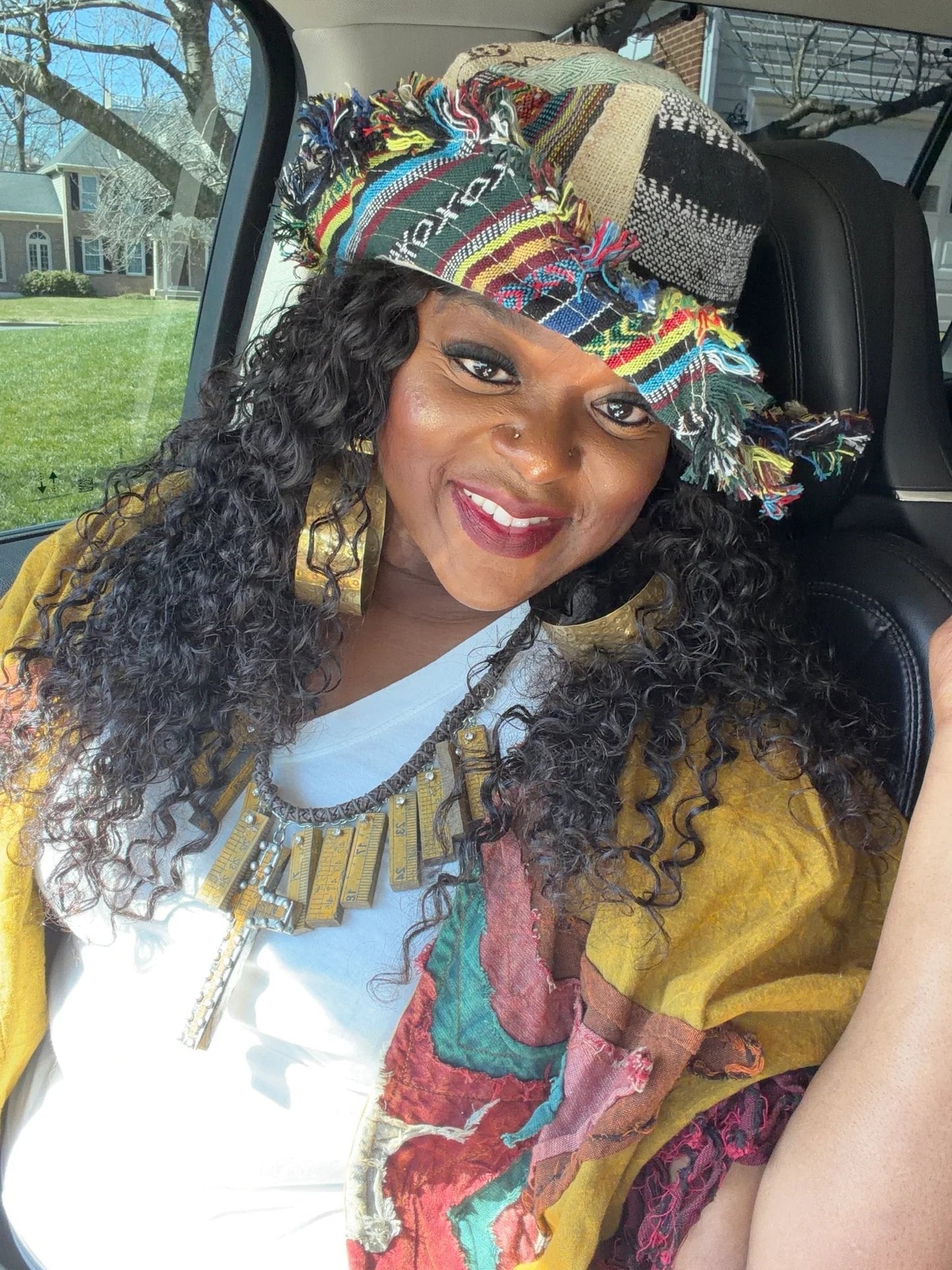 üé©üçÑFrayed Patchwork Bucket Hat(‚ú®Shapeable Brim One-of-a-Kind Style)