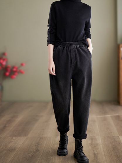 Women's Everyday Wear Stylish & Comfy Black Pocket Style Bottom