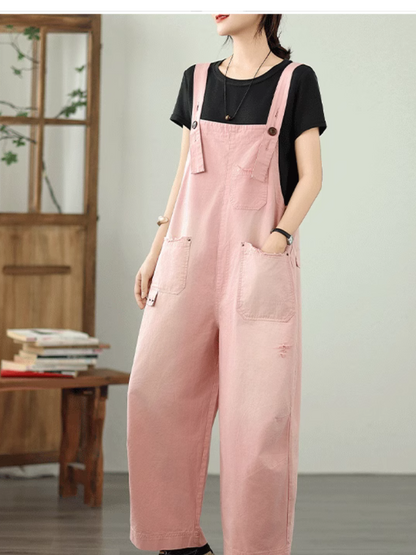 Light & Versatile Women's Summer Loose Fit Dungarees | Eva Trends