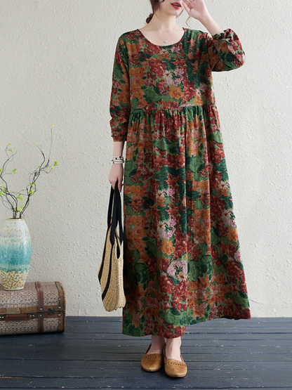 Floral Print Smock Dress for Women with Pockets | Eva Trends