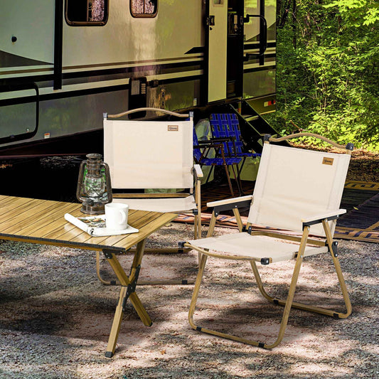 Folding Camping Chairs — Set of 2, 286 lb Capacity