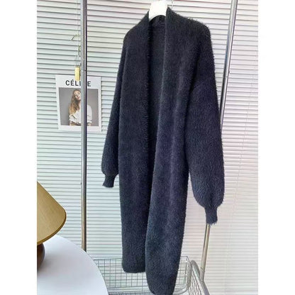 Women's Oversized Puff-Sleeve Open-Front Cardigan Coat – 7 Colors