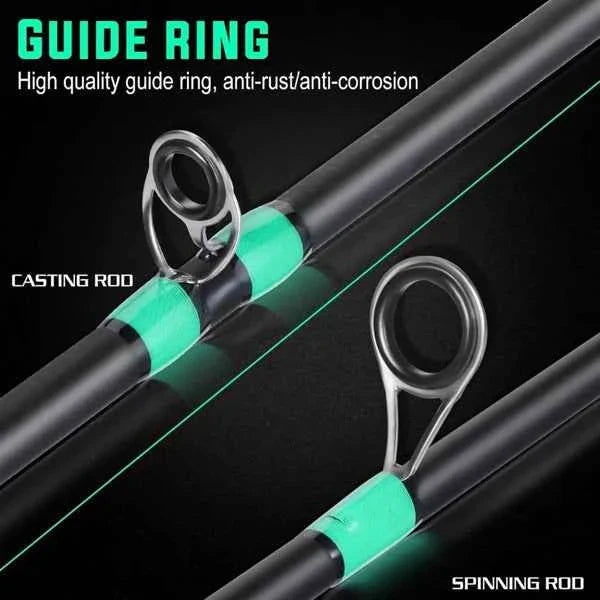 5ft 11in 4-Section Fiberglass Spinning Rod – Medium Power, Carp & General Fishing