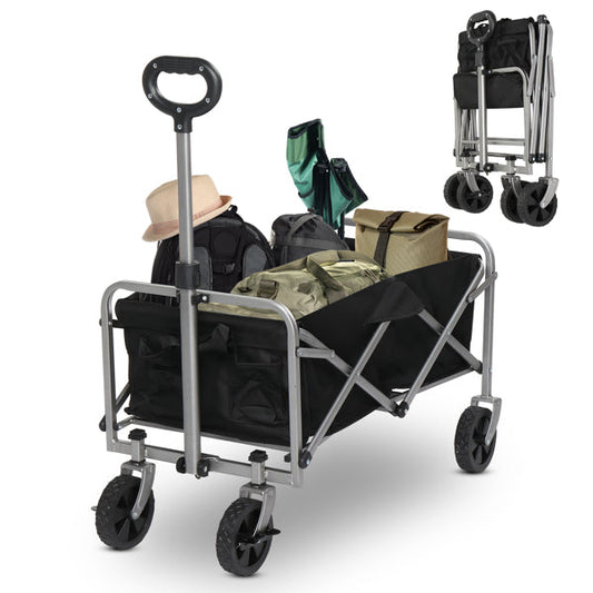 Foldable Garden Cart with Oxford Cloth & Steel Frame – Heavy-Duty Collapsible Wagon
