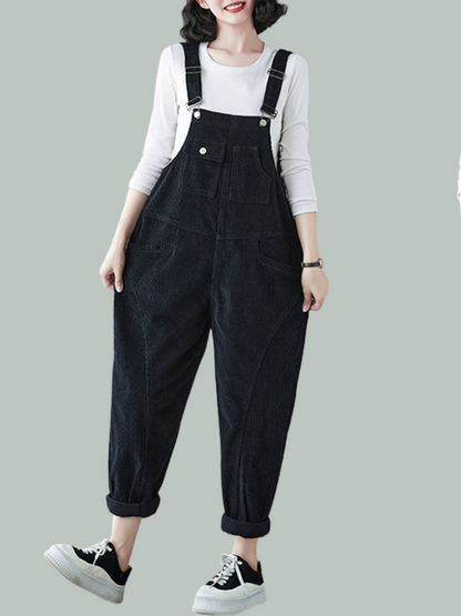 Bib Overalla - Casual Pocket Style | Eva Trends