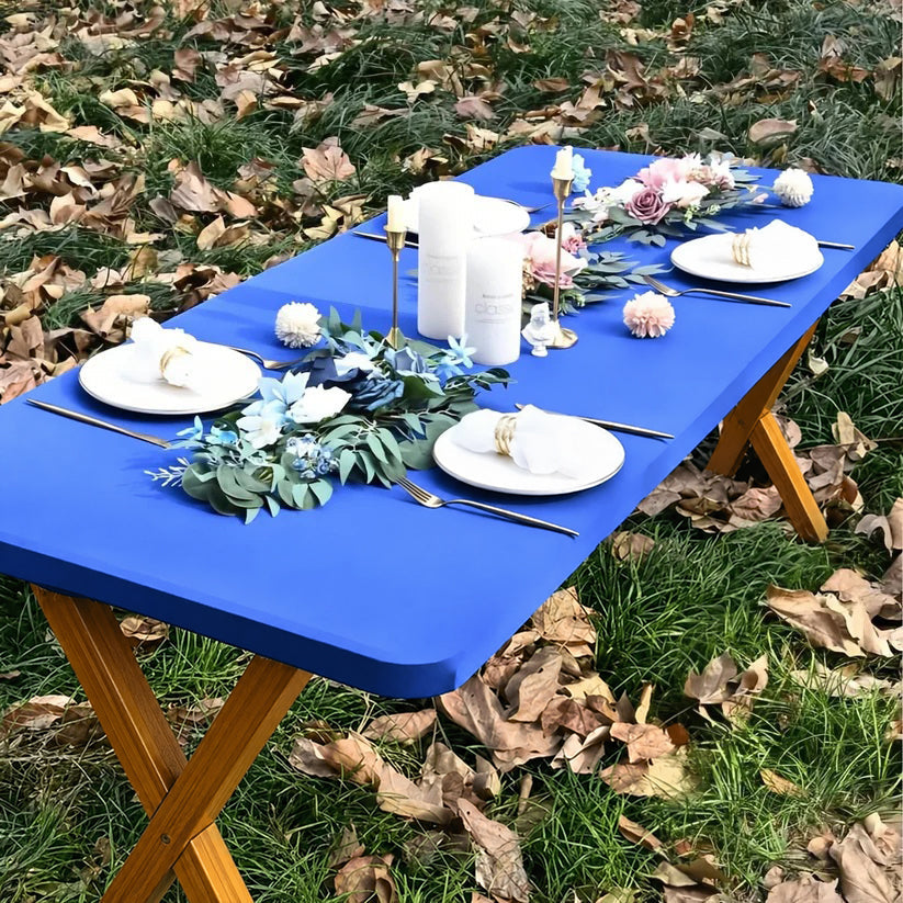 üçñStretch Fabric Table Top Cap Cover ‚Äì Elastic Edge, Waterproof & Reusable