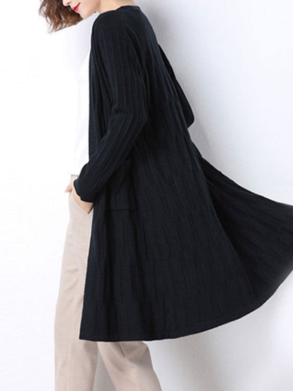Chic Women's Long Knitted Cardigan | Eva Trends