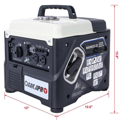 Portable 1200W Inverter Generator – EPA-Compliant, Eco Mode, 6.5Hr Run Time