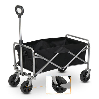 Foldable Garden Cart with Oxford Cloth & Steel Frame – Heavy-Duty Collapsible Wagon