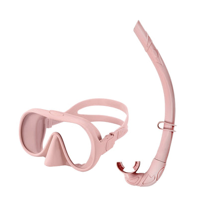 Large-Frame Anti-Fog Swim Goggles with Snorkel – Snorkeling Set