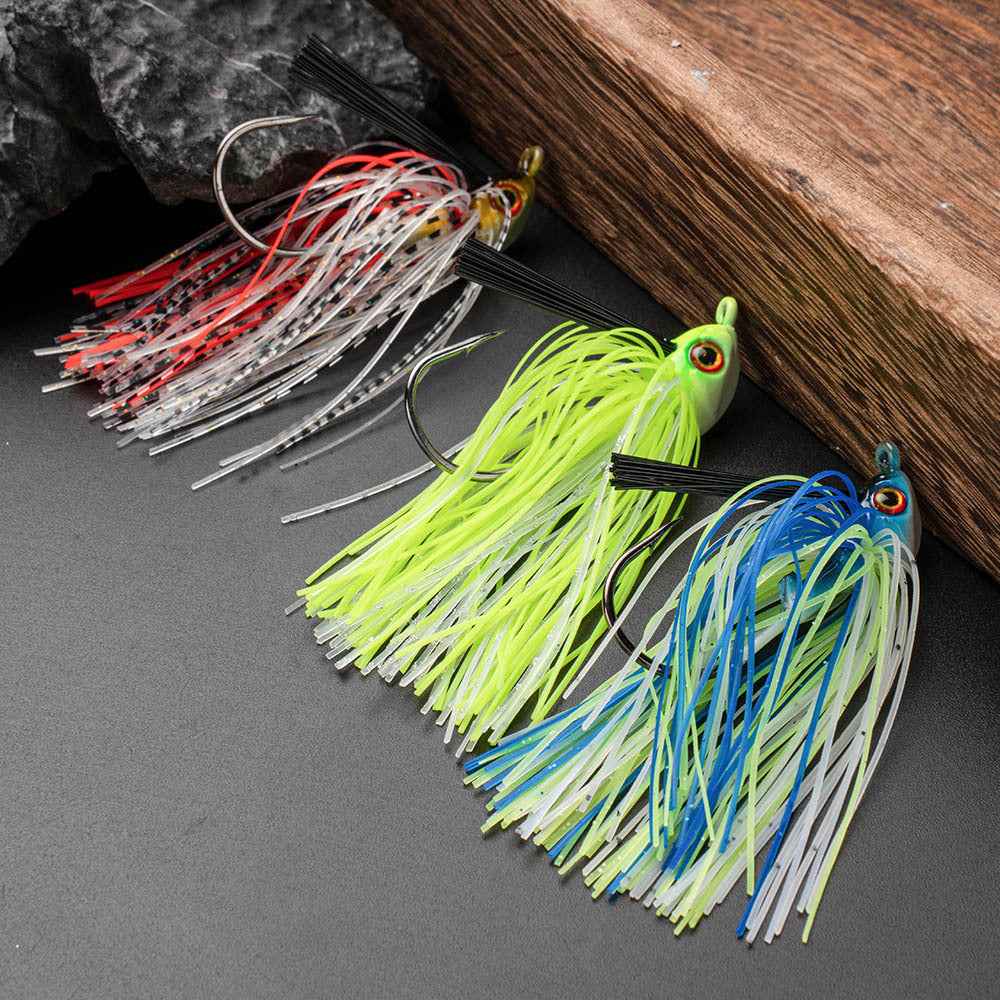Anti-Snag Rotating Sequin Jig Lure – Weedless Fishing Lure