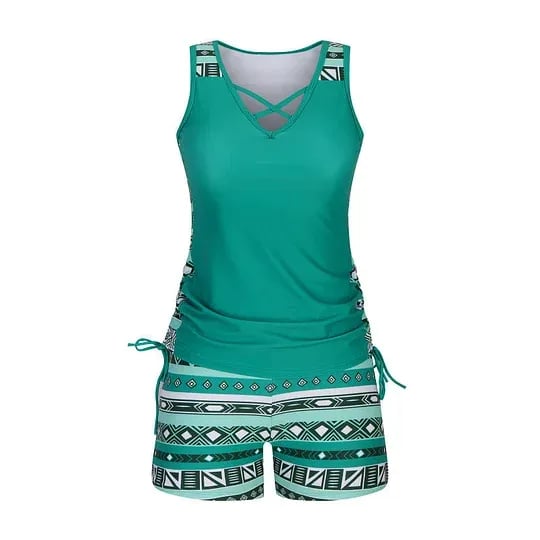 üåäWomen's Fashion Two-Piece Tankini Set