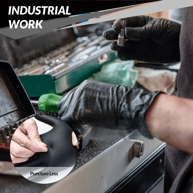 üî• Heavy Duty Nitrile Gloves,6mil-50 Count