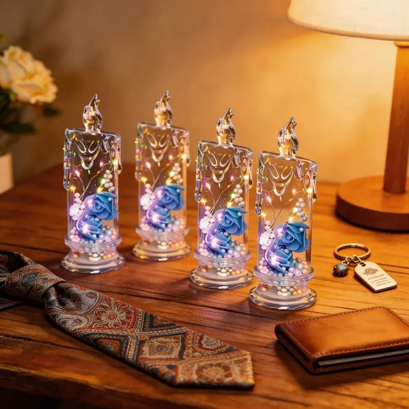üåπRealistic Rose Candle Lights ‚Äî Battery-Powered, Smoke-Free LED Roses for Home Decor, Weddings, Parties & Gifts ‚ú®