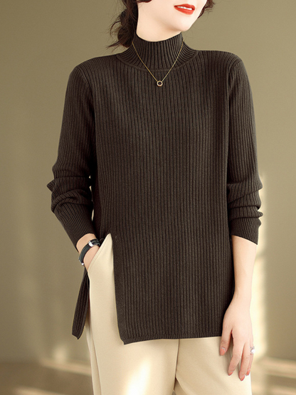 Cozy Women's Knitted Turtleneck Sweater | Eva Trends