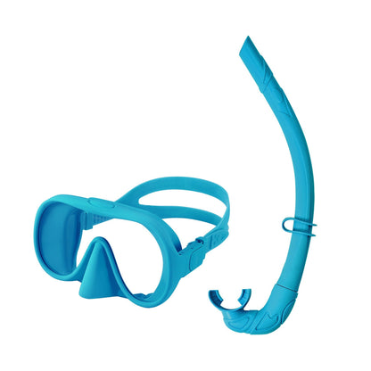 Large-Frame Anti-Fog Swim Goggles with Snorkel – Snorkeling Set