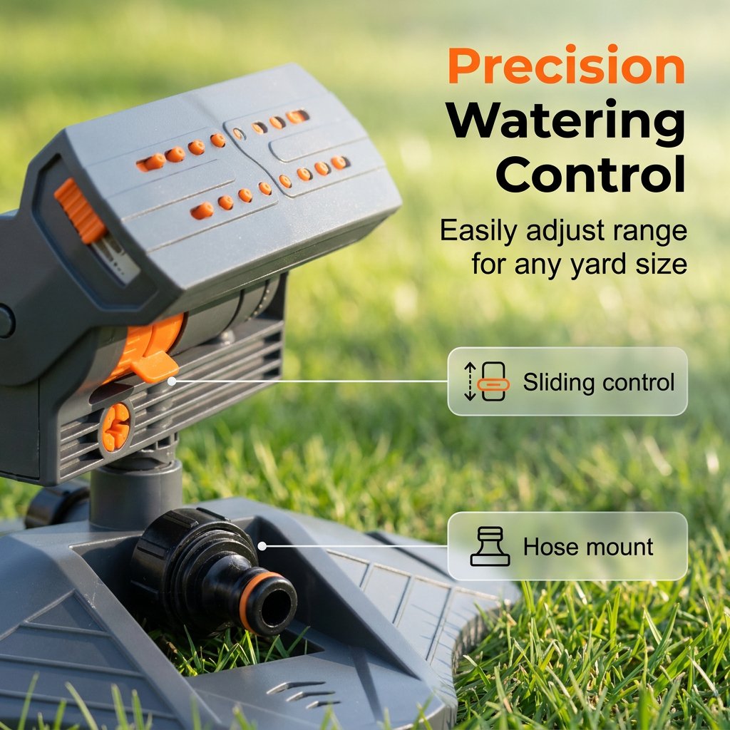Adjustable Oscillating Sprinkler Wide Coverageüí¶‚ú®