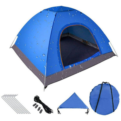 3-4 Person Automatic Pop-Up Camping Tent – UV Protection, Waterproof, Mosquito Net