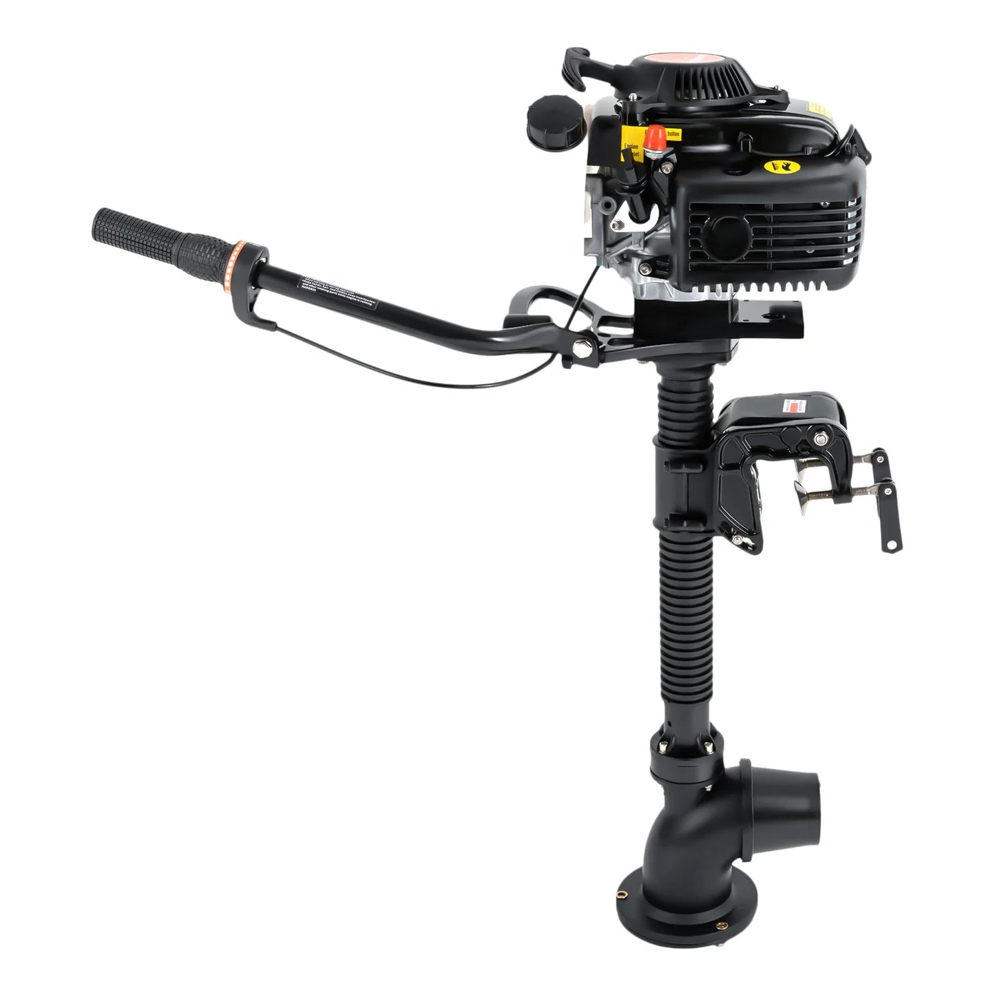 4HP 4-Stroke Gasoline Outboard Motor – Air Cooled Jet Pump Short Shaft Marine Engine for Fishing Boats