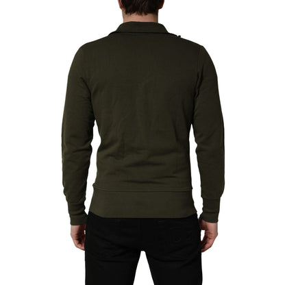 Aeronautica Militare MilitaryGreen HalfZip Sweatshirt Sweater