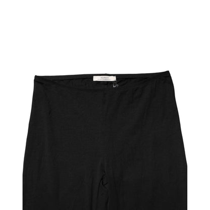 Alpha Massimo Rebecchi Black Skinny Mid Waist Leggings Cropped Trouser Pants