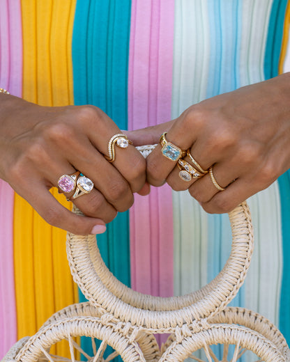 Elongated Cushion Ring