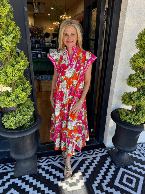 Nora Dress - Tea Berry Mix