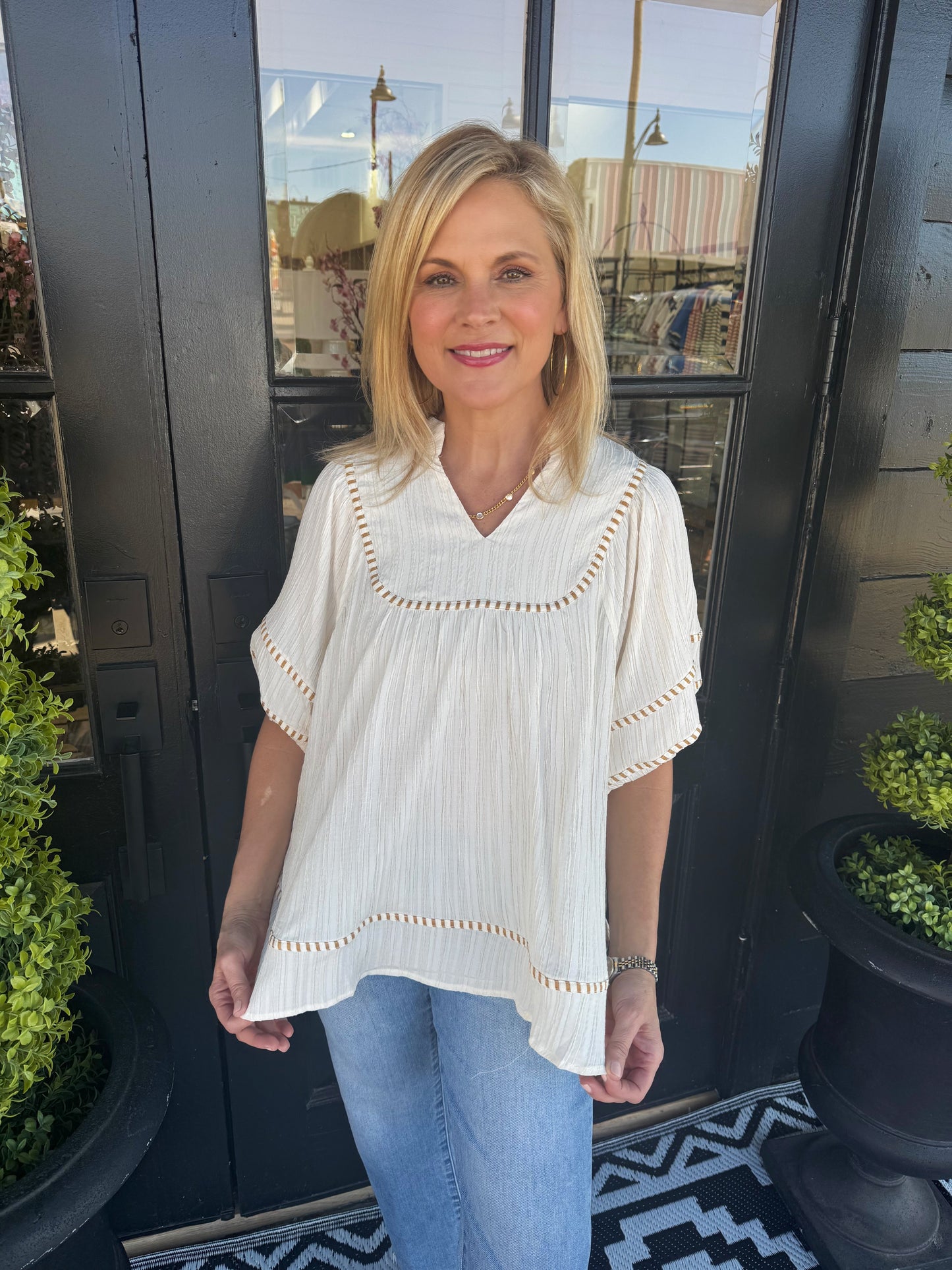 Azalea Top - Ecru