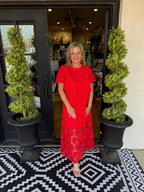 Martha Set - Tomato Red