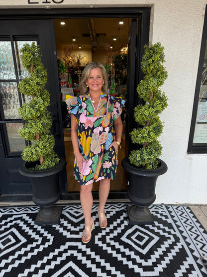 Jacey Dress - Navy