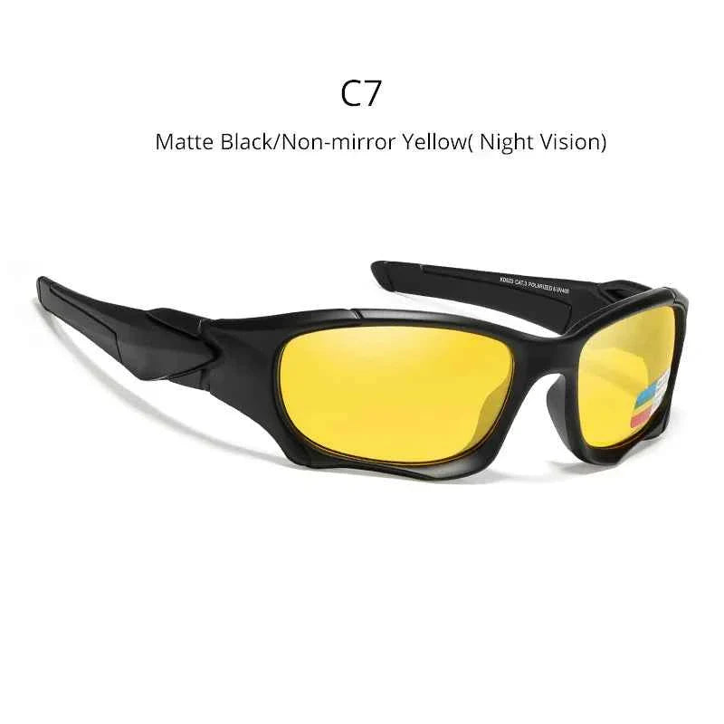 KDEAM Brand Strong Arm Men's Sunglasses Polarized Driving Shield Sun Glasses Men and Women Sports Goggles oculos de sol