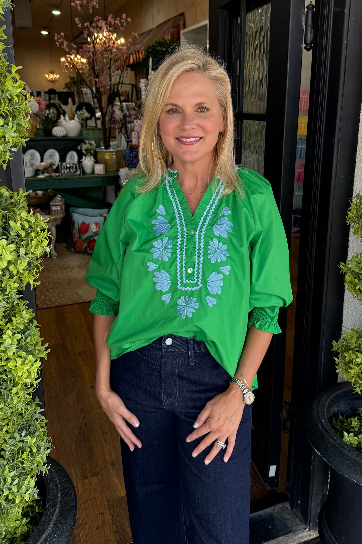 Elliana Top - Green