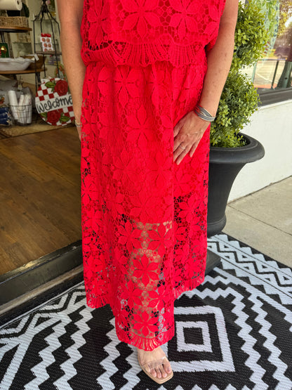 Martha Set - Tomato Red