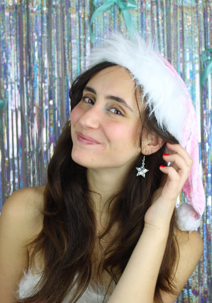 Silver Stellar Confetti Star Earrings