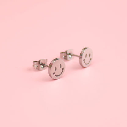 Smiley Face Stud Earrings
