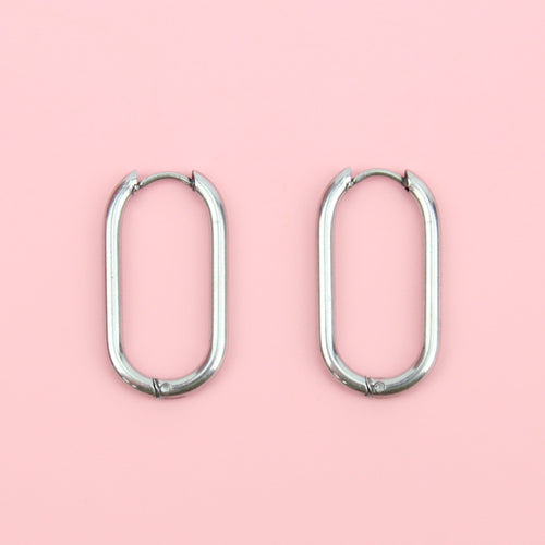 Small Oval Hoop Earrings