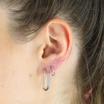 Small Oval Hoop Earrings