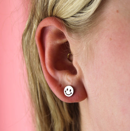 Smiley Face Stud Earrings
