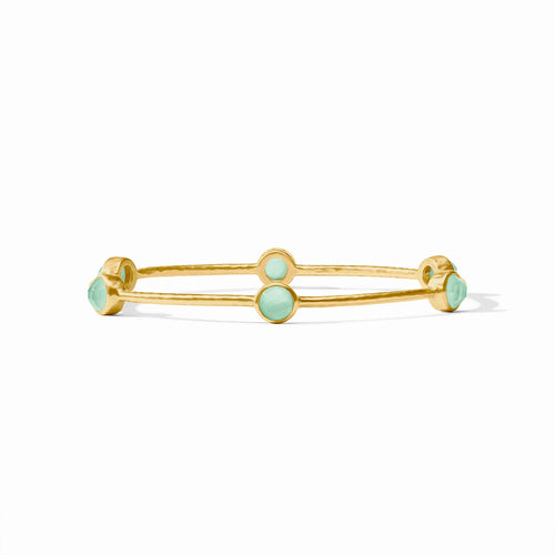 Milano Luxe Bangle - Iridescent Aquamarine Blue -