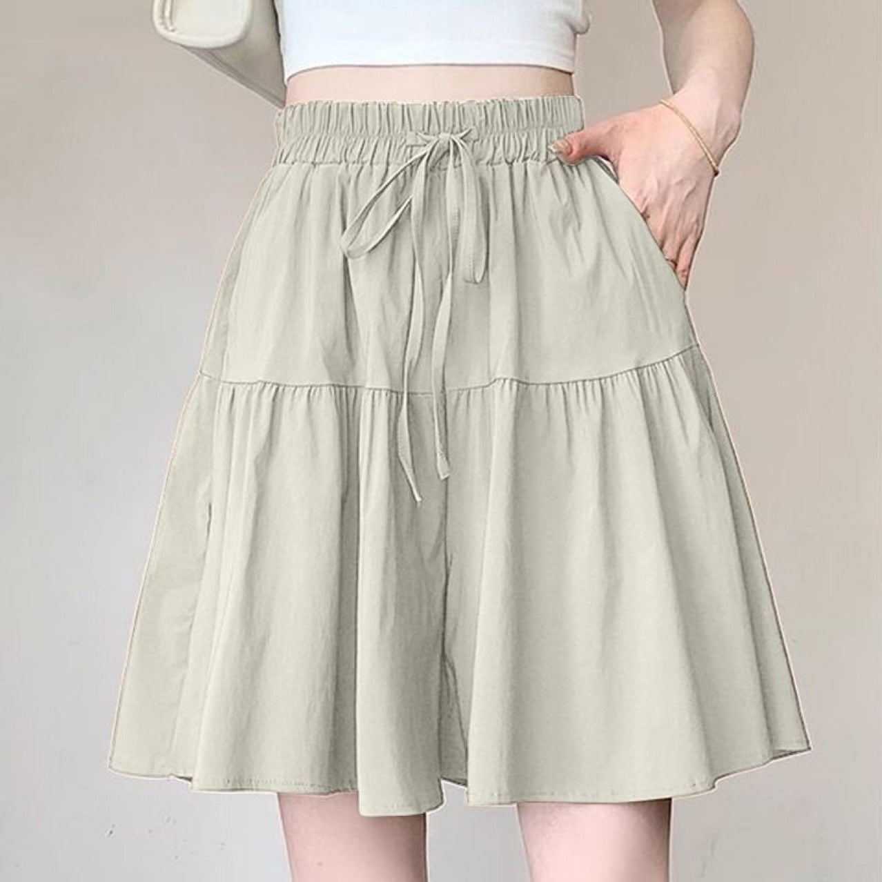 High Waist Ruffle Skirt Pants for Women ‚Äì Wide Leg Culottes, Flowy & Comfyüíï