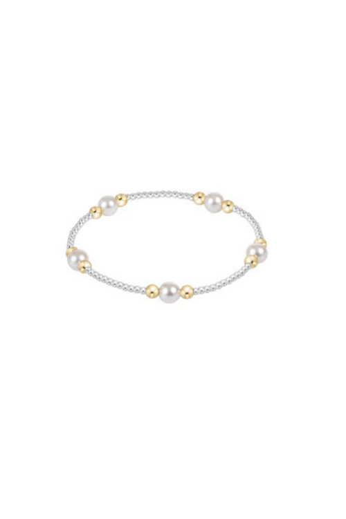 Purpose Pearl 6mm Bead Bracelet - Mixed Metal