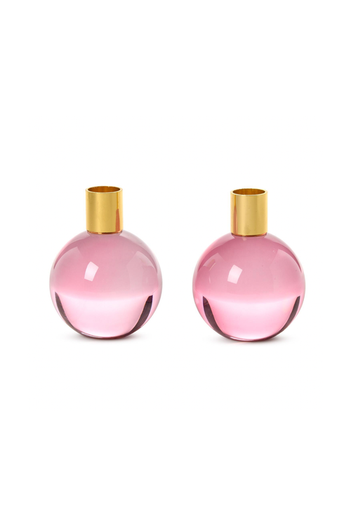Color Pop Pink Taper Candleholder