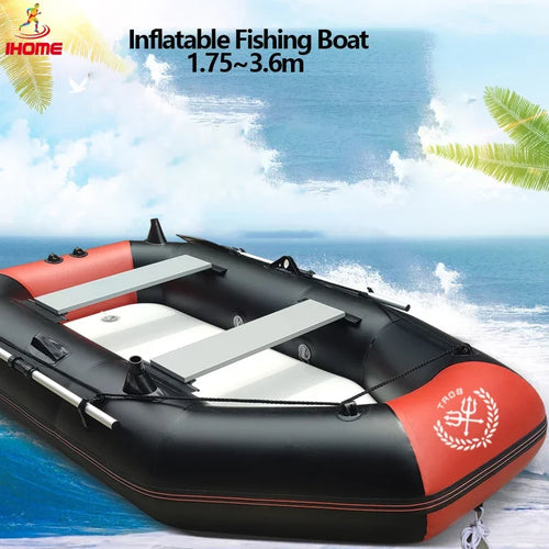 Inflatable Fishing Kayak – PVC Canoe Boat for 1–6 Persons (1.75–3.6m)