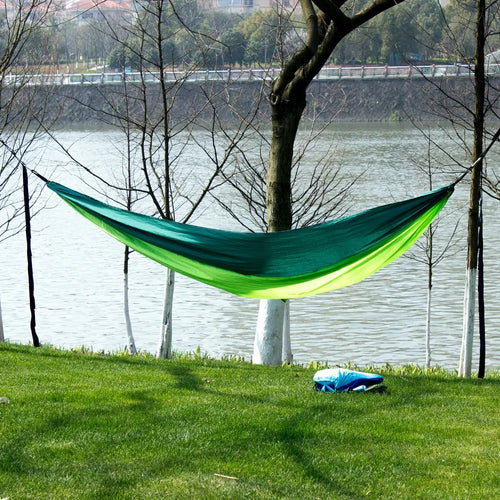 Portable Camping Hammock – Lightweight Nylon Parachute Hammock for Outdoor & Garden
