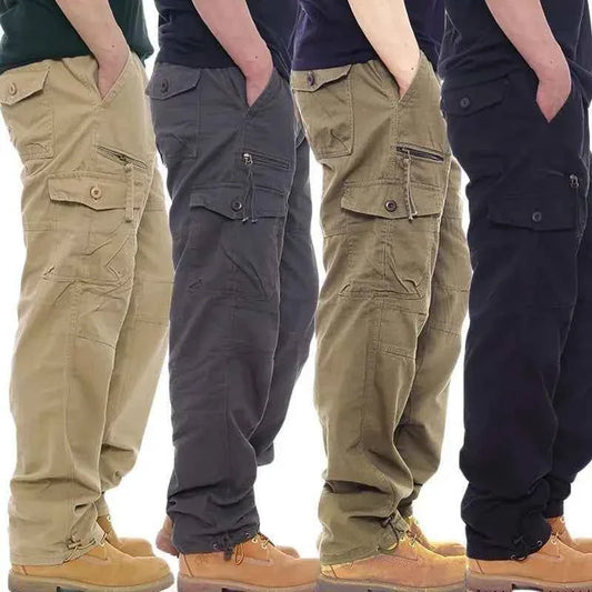 Men's Tactical Trousers Large Size Loose Casual Pants Running Overalls Men's Sweatpants Sports Hiking Outdoor Clothes Work Pants