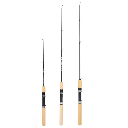 Portable Ice Fishing Pole – Carbon + Epoxy Resin, 60/80/100cm, Lightweight Grip